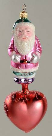 Santas Heartfelt Santa-Pink Coat - No Box