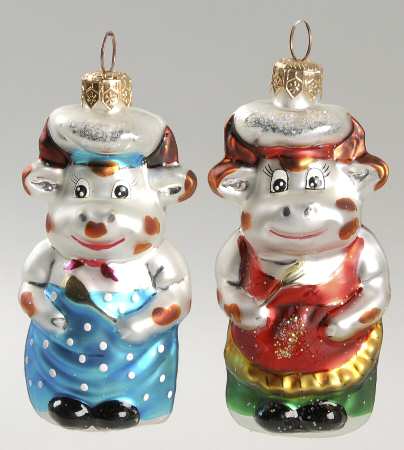 Animals Chow Cows (Set Of 2) - No Box
