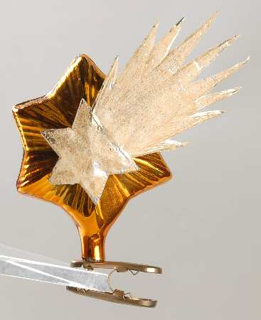 Clip-On Ornaments Comet-Gold - No Box 60