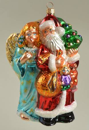 Santa with Pinecones-Trees Whispers Of Joy - No Box