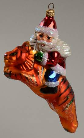 Santas Safari Santa-Orange Cat/Tiger - No Box