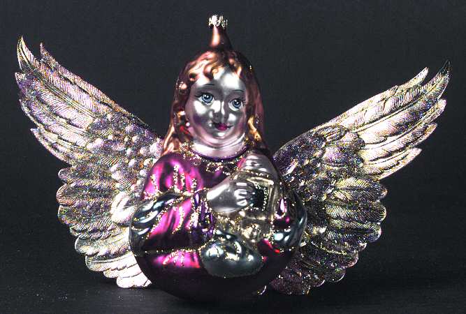 Angel Ornaments (Blown Glass) Heaven Sent-Pink - No Box