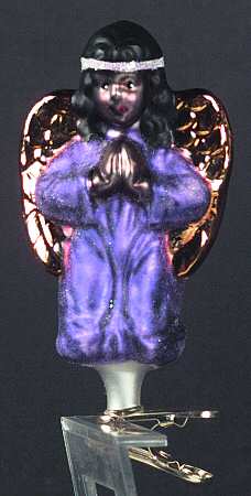 Angel Clip-On Ornaments Blessed Heritage-Purple - No Box