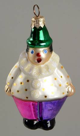 Clowns & Circus Pudge-White & Purple - No Box