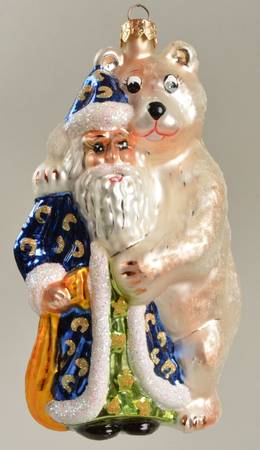 Santas Bear Hug-Blue - No Box