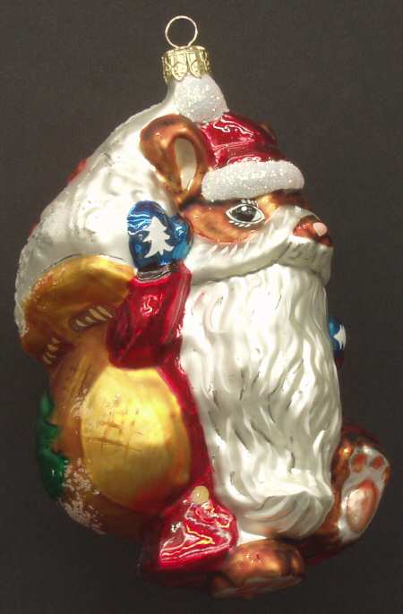 Woodland Winds Blizzard Santa Ornament - Boxed