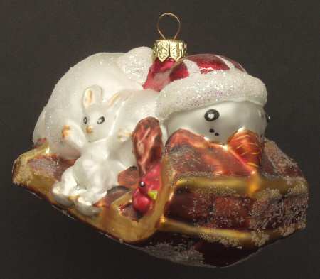 Woodland Winds Snow Racer Ornament - With Box