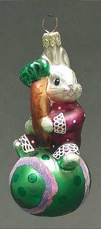 Rabbits & Bunnies Egg Roll Triplets-Egg W/Carrot - No Box