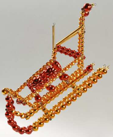 Beaded Ruby Sleigh - No Box