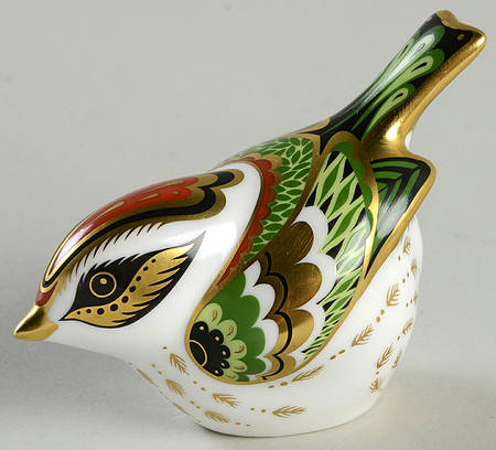 Imari Paperweight Collection Firecrest-Green-Bird - Boxed