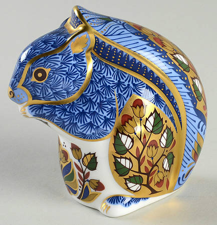 Imari Paperweight Collection Squirrel-Blue Debenham's Exclusive - With Box Bx368