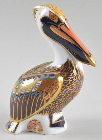 Imari Paperweight Collection Brown Pelican - Boxed