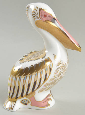 Imari Paperweight Collection White Pelican - No Box