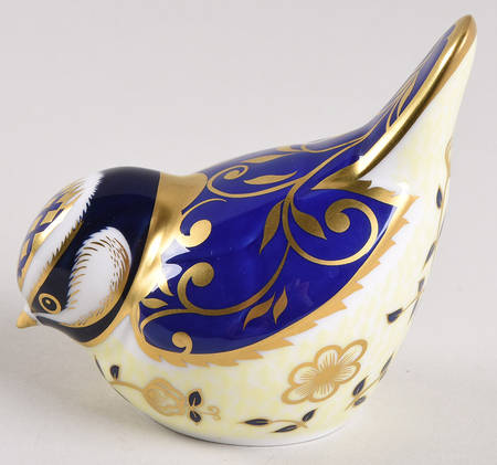 Imari Paperweight Collection Wye Blue Tit-Bird - With Box