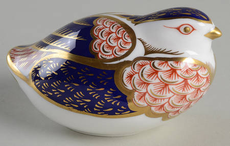 Imari Paperweight Collection Quail-No Stopper - No Box
