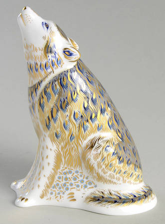 Imari Paperweight Collection Howling Wolf - Boxed