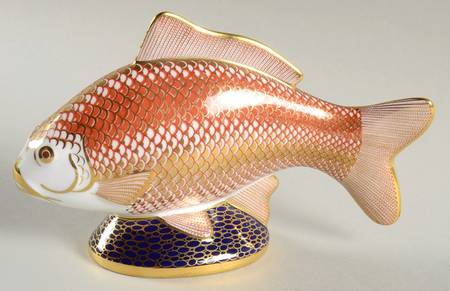 Imari Paperweight Collection Golden Carp - Boxed
