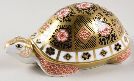Imari Paperweight Collection Yorkshire Rose Father Tortoise - No Box