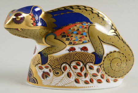Imari Paperweight Collection Chameleon - Boxed