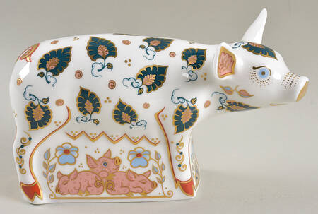 Imari Paperweight Collection Priscilla Pig-Guild Exclusive - Boxed