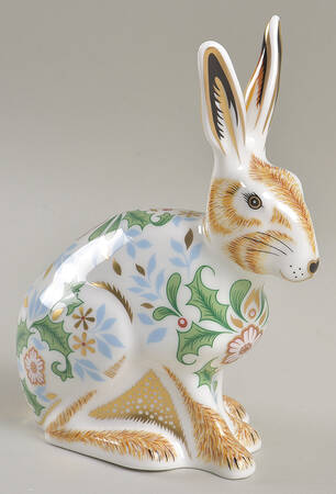 Imari Paperweight Collection Winter Hare - With Box Bx432
