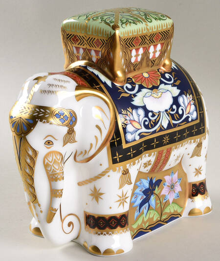 Imari Paperweight Collection Indian Elephant-Father - Boxed