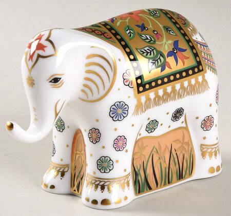 Imari Paperweight Collection Indian Elephant-Infant - With Box