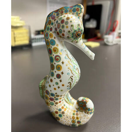Imari Paperweight Collection Spot Seahorse - Boxed