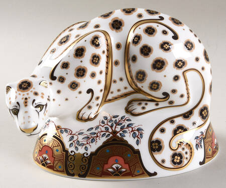 Imari Paperweight Collection Snow Leopard - Boxed
