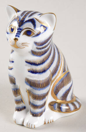 Imari Paperweight Collection Grey Kitten - Boxed