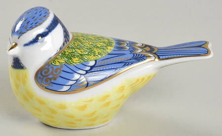 Imari Paperweight Collection Garden Blue Tit - With Box Bx316