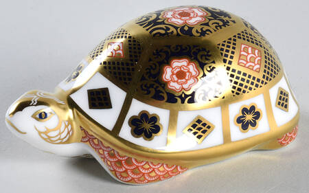 Imari Paperweight Collection Yorkshire Rose Baby Tortoise - With Box