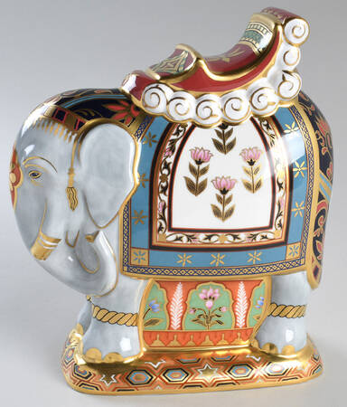 Imari Paperweight Collection Large Indian Elephant-Mulberry - Boxed