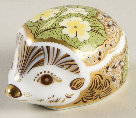 Imari Paperweight Collection Hedgehog-Primrose - With Box Bx318