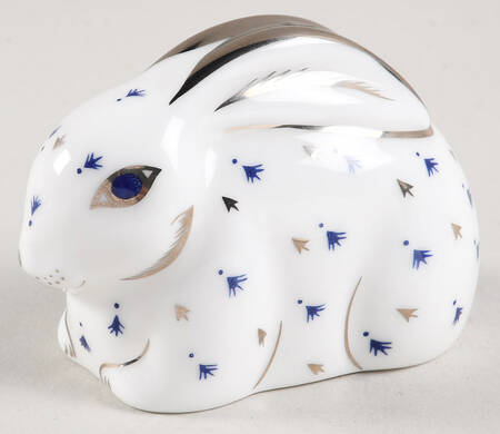 Imari Paperweight Collection Baby Rabbit-25th Anniversary-Platnium - No Box 266a