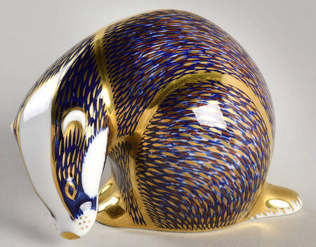 Imari Paperweight Collection Badger-No Stopper - No Box