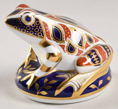 Imari Paperweight Collection Frog-No Stopper - No Box