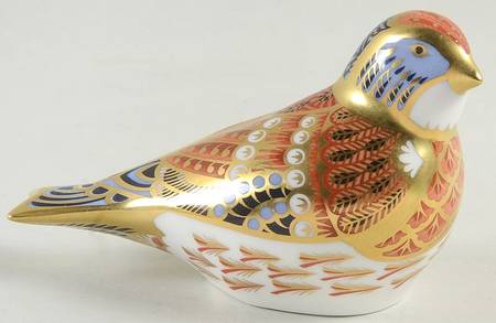 Imari Paperweight Collection Linnet-Bird - Boxed