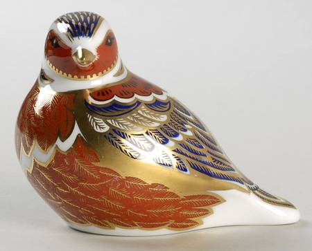 Imari Paperweight Collection Chaffinch-Red Center-Back - Boxed