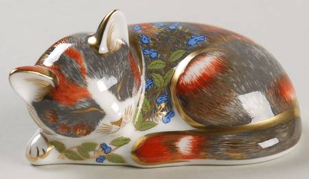 Imari Paperweight Collection Catnip Kitten-Guild Membership - Boxed