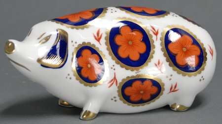 Imari Paperweight Collection Pig - Boxed