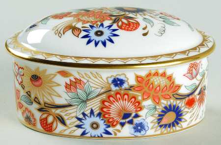 Imari Paperweight Collection Ajanta Oval Box - With Box