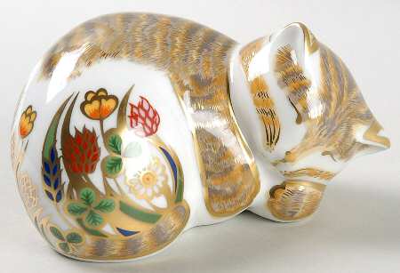 Imari Paperweight Collection Cottage Garden Kitten-Lavender Mother &  - Boxed