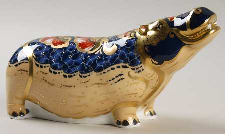 Imari Paperweight Collection Hippopotamus - Boxed