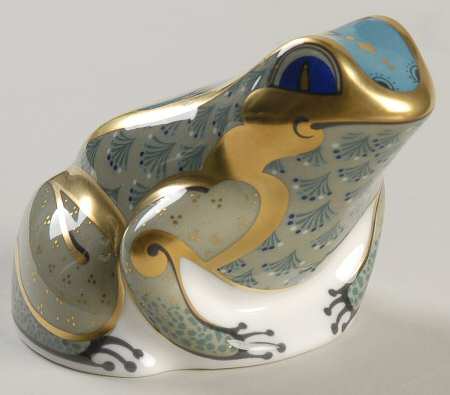 Imari Paperweight Collection Fountain Frog - Boxed
