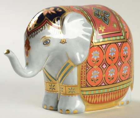 Imari Paperweight Collection Baby Indian Elephant-Mulberry Hall - With Box Bx324
