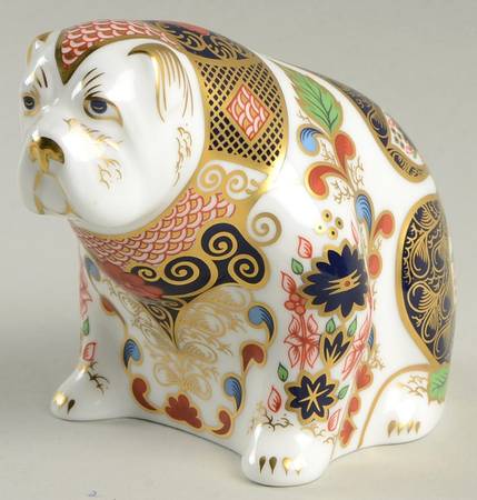 Imari Paperweight Collection Bulldog (Old Imari) - No Box