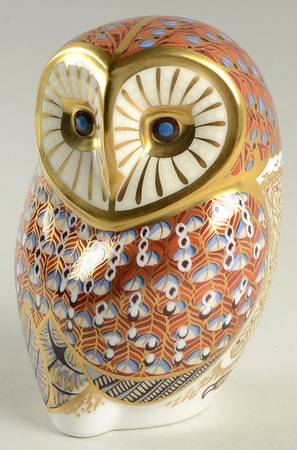 Imari Paperweight Collection Barn Owl - Boxed