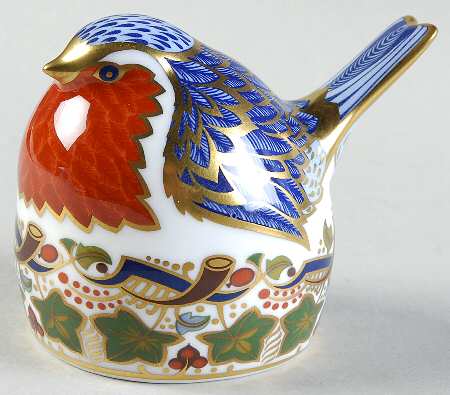 Imari Paperweight Collection Nesting Robin - With Box