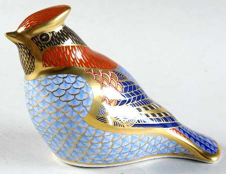 Imari Paperweight Collection Waxwing-Bird - Boxed